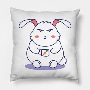 Angry Depressed Bunny Pillow