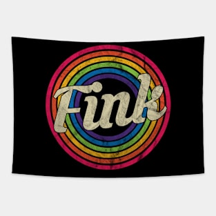 Fink - Retro Rainbow Faded-Style Tapestry