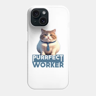 Just a Purrfect Worker Cat Phone Case