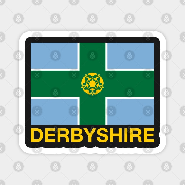 Derbyshire County Flag - England Magnet by CityNoir