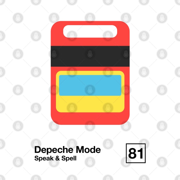 Speak & Spell / Minimal Style Graphic Artwork by saudade