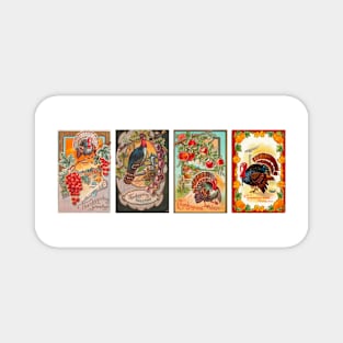 Vintage Thanksgiving Turkeys 01 Magnet