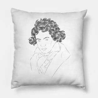 Ludwig Van Beethoven - portrait Pillow