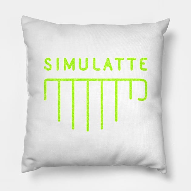 Simulatte (Variant) Pillow by huckblade