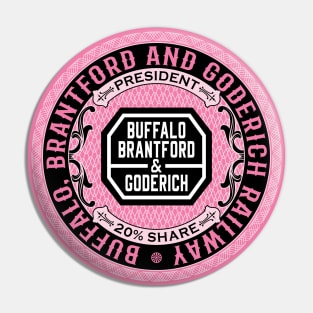 Buffalo, Brantford and Goderich Railway (18XX Style) Pin