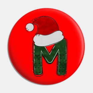 Letter M - Christmas Letter Pin