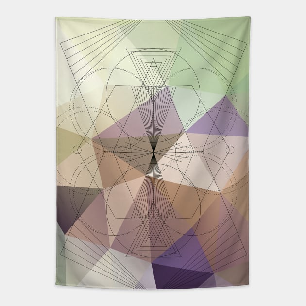 geometric shapes background Tapestry by NJORDUR