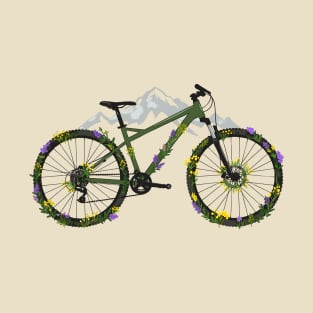 A Bicycle Adventure Through Nature, cycling lover, bicycle rider mountain biking lover,  Ride Free, Feel Free T-Shirt
