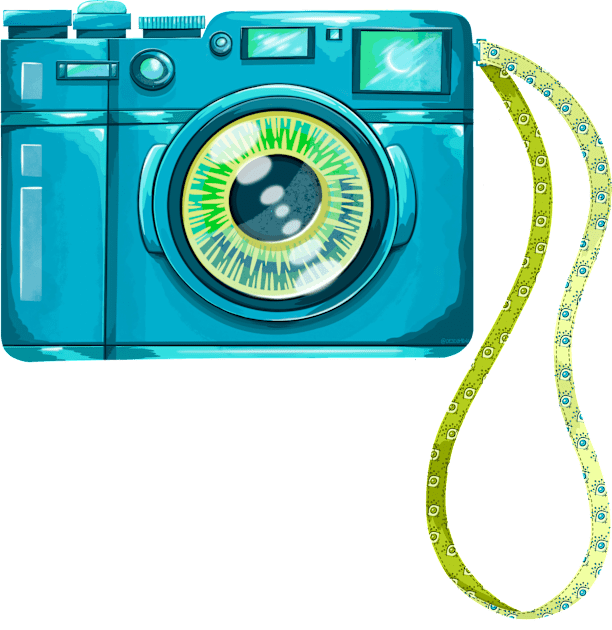 The Eye of the Camera Kids T-Shirt by Desdymona