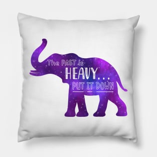 Elephant Spirit Animal Galaxy Silhouette Positive Affirmation Reminder Pillow