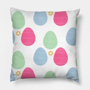 Colorful eggs - easter pattern Pillow