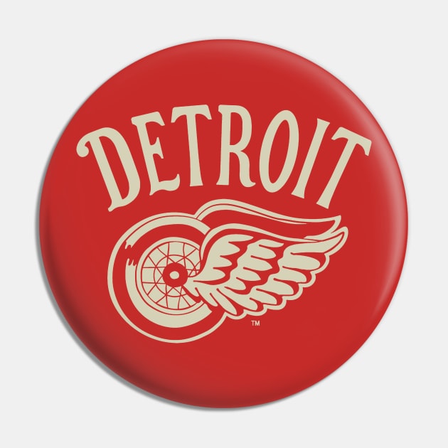 Detroit Wings-City Pin by karenblanco