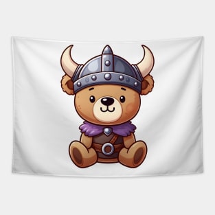 Cute Bear Viking Kawaii Tapestry