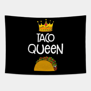 Taco Queen T-shirt Funny Taco Lovers Gift Tapestry