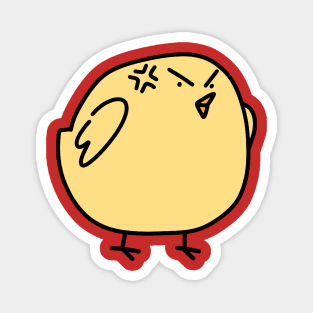 Angry Yellow Bird Magnet