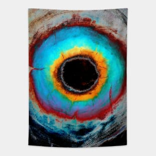 Blackhole Illustration in Modern Contemporary Style Tapestry