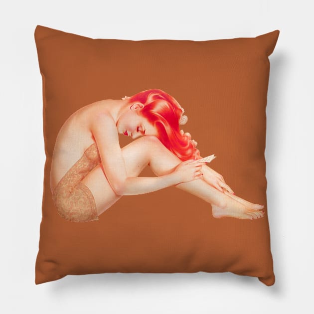 Vargas Lingerie #1 Pillow by mike11209