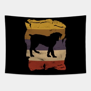 Boerboel Distressed Vintage Retro Silhouette Tapestry