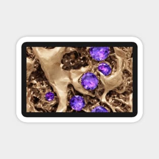 Seamless Amethyst Texture VI Magnet