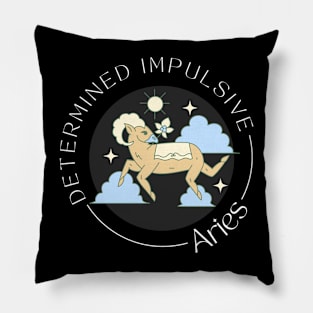 Aries Zodiac Sign Pillow