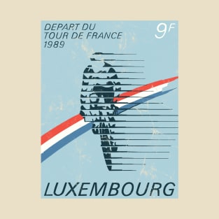 Luxembourg Cycling 1989 Vintage Look Design T-Shirt