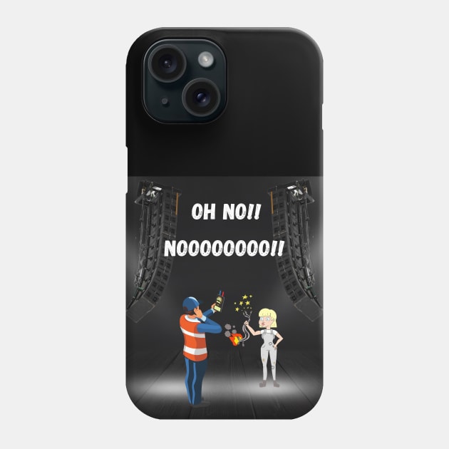 Oh NOOO!! Phone Case by All on Black by Miron