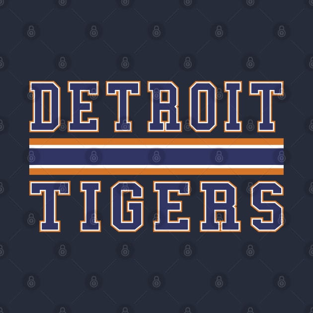 Detroit Tigers Baseball by Cemploex_Art