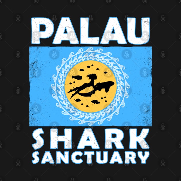 Palau Shark Sanctuary by NicGrayTees