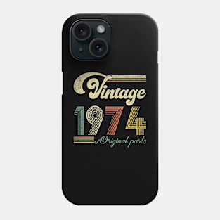 Retro Vintage 1974 50th Birthday Gift Men Women 50 Years Old Phone Case