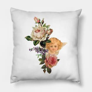 victorian cherubim motif Pillow