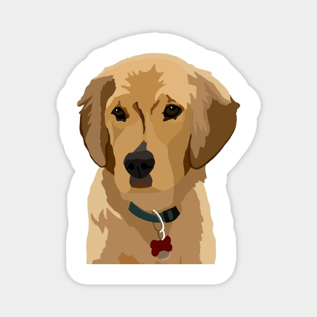 Beau the Golden Retriever Magnet by Quick Brown Fox Canada 