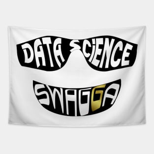 Data Science Swagga | Hip Hop Gold Tooth Black Tapestry