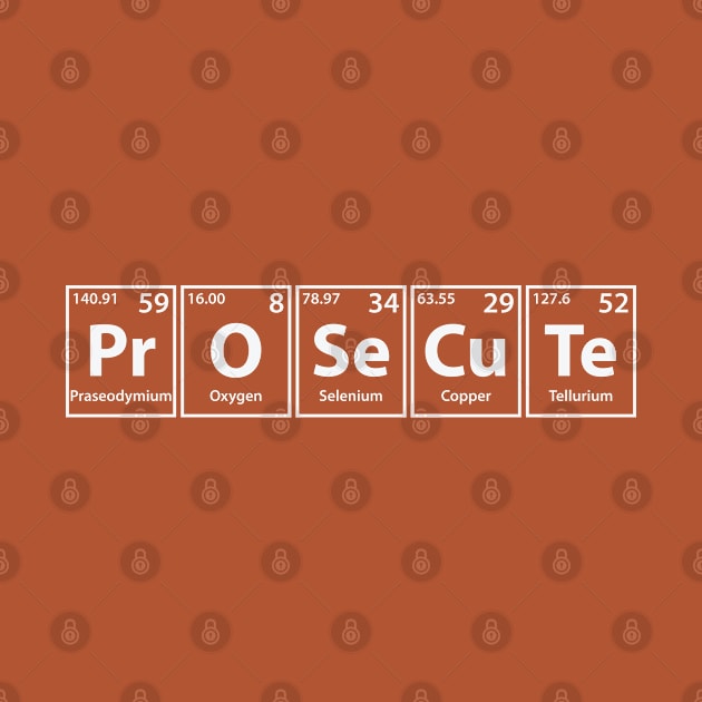 Prosecute (Pr-O-Se-Cu-Te) Periodic Elements Spelling by cerebrands