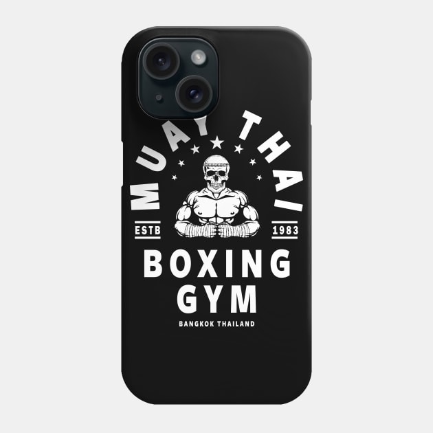 MUAY THAI TSHIRT, THAI BOXING T SHIRT, MMA SHIRT Phone Case by Tshirt Samurai