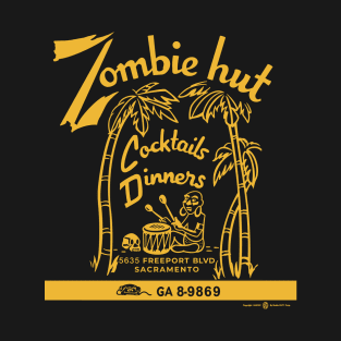 Vintage Zombie Hut Tiki Bar T-Shirt