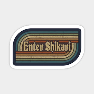 Enter Shikari Vintage Stripes Magnet