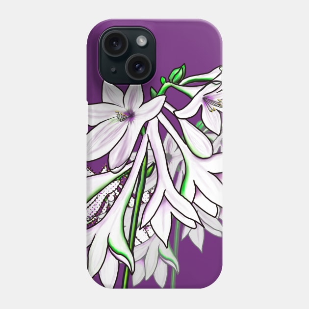 Hosta Bouquet Phone Case by Kirsty Topps