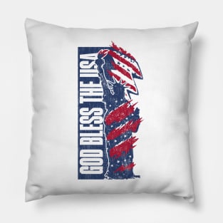 God Bless the USA Lady Liberty Pillow