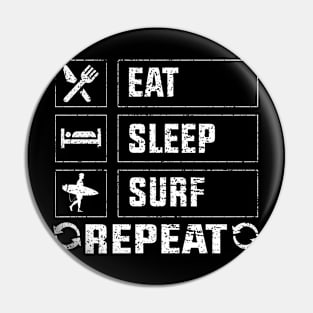 Eat, Sleep, Surf Repeat Pin