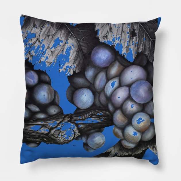 "Grapes of Wrath" Pillow by SeanKalleyArt