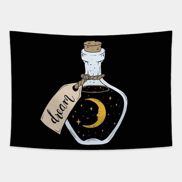 Dream in a bottle Tapestry by valentinahramov