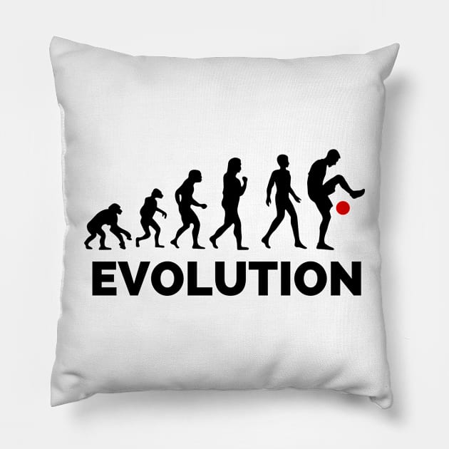 Evolution of Freestyle Football Pillow by Lottz_Design 