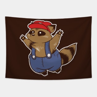 Tanuki in a Plumber Suit Tapestry