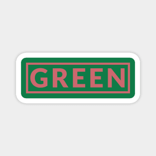 Green & Pink Design Magnet