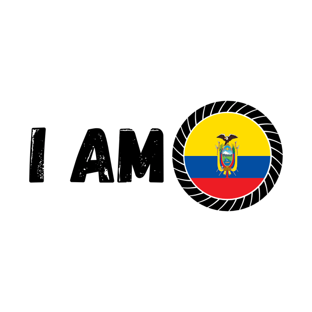 Ecuadorian Heritage Ecuador Roots Family DNA Flag Design by OriginalGiftsIdeas