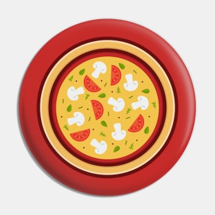 Mushroom Pizza Pin