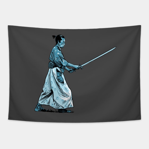 Seven Samurai - Kyūzō - Version II Tapestry by adolfux