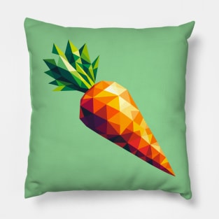 Abstract Geometric Carrot - Color Burst Design Pillow