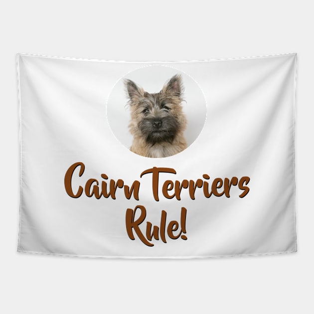 Cairn Terriers Rule! Tapestry by Naves