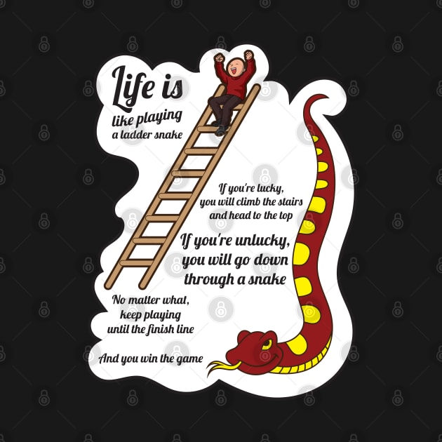 Words of Wisdom from the Snakes and Ladders Board Game by MimimaStore